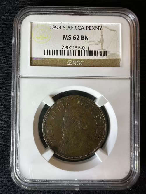 1893 * Penny * Graded NGC MS62. * few ever available * 27 in this grade