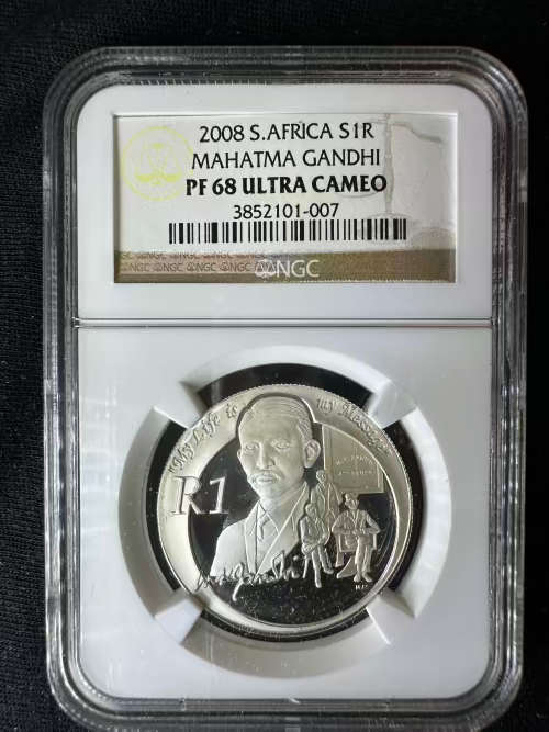 2008 * Gandhi * NGC graded * PF68 Ultra Cameo * great collectable