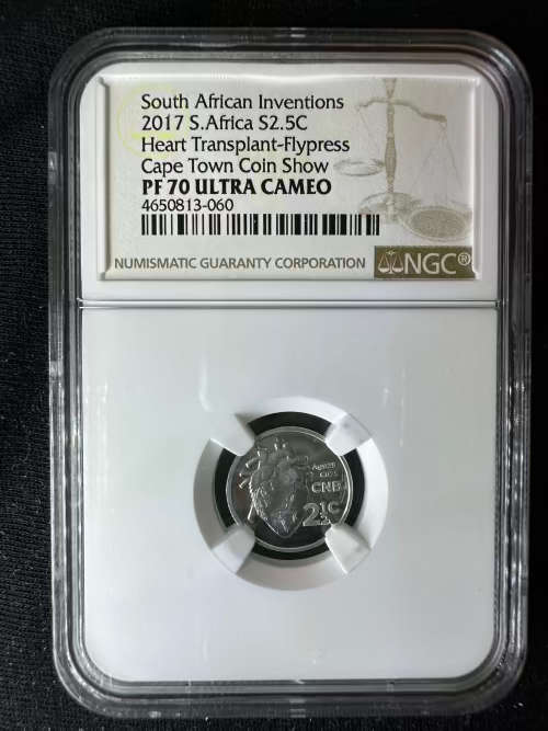 2017 * 2.5c * CAPE TOWN SHOW * Heart Transplant * PF70 Ultra Cameo