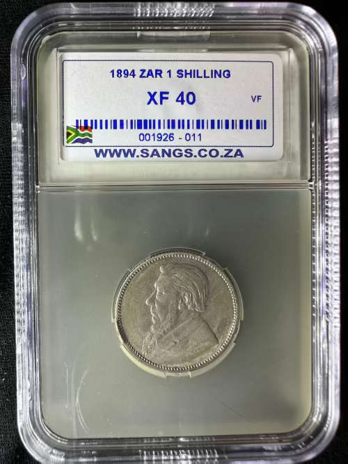 1894 *ZAR Shilling * XF40