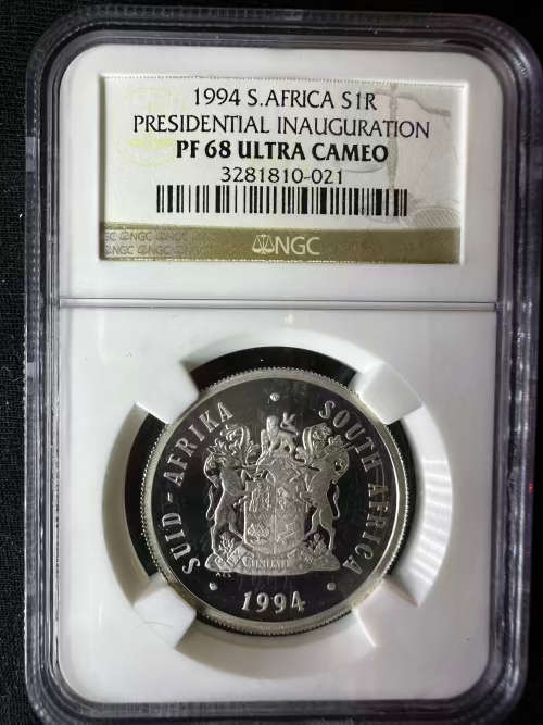 1994 * Presidential inauguration Silver R1 * PF68 Ultra Cameo