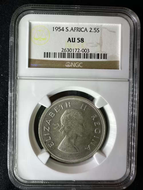 1954 * 2 shilling * Au58