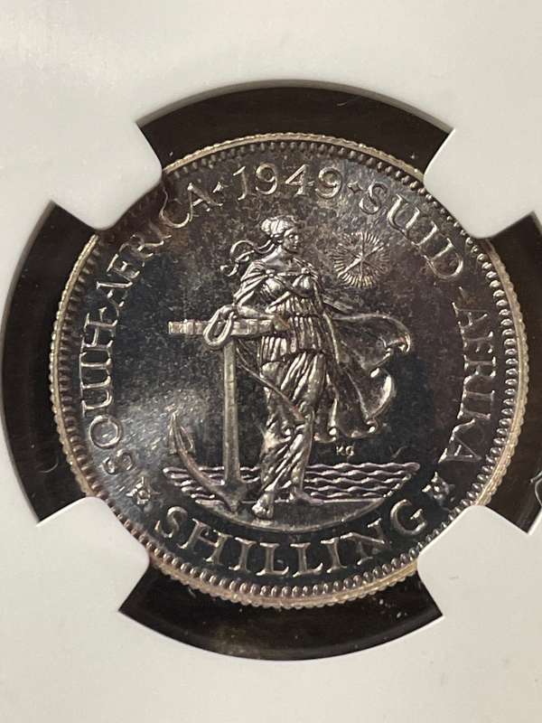 1949 * 1 shilling * mintage of 800 * no business strikes