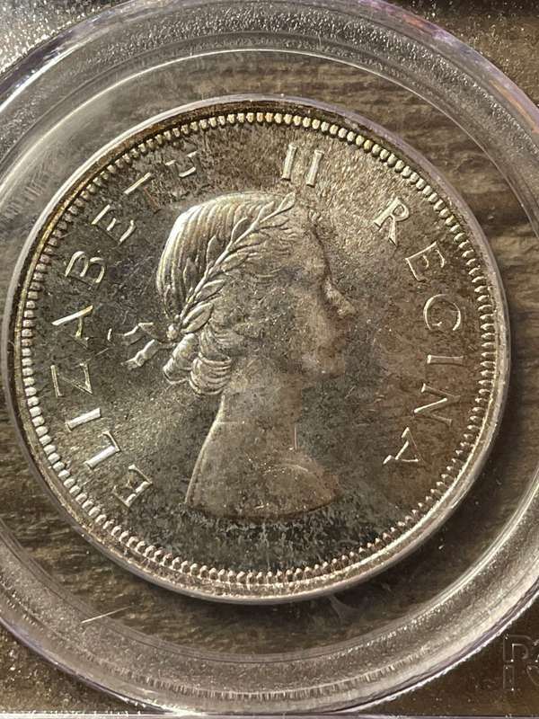 1957 * 2 1/2 shilling  * PF68 * none this high at ngc *