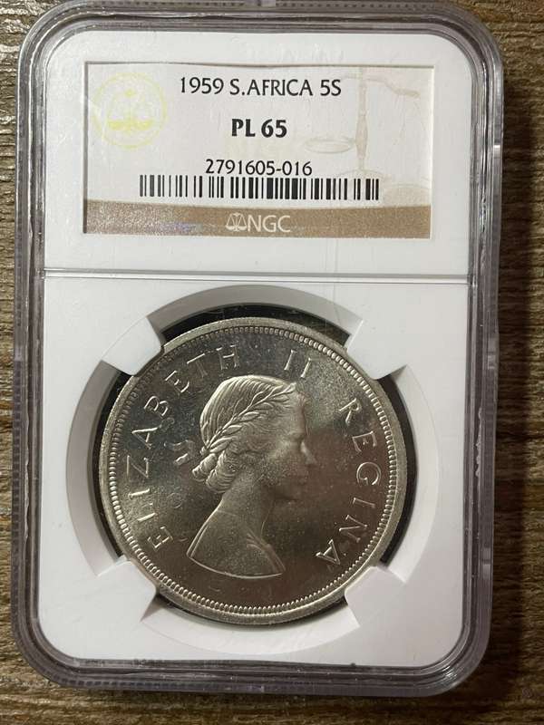1959 * 5 Shilling *  PL65  * scarcer to find * great investment