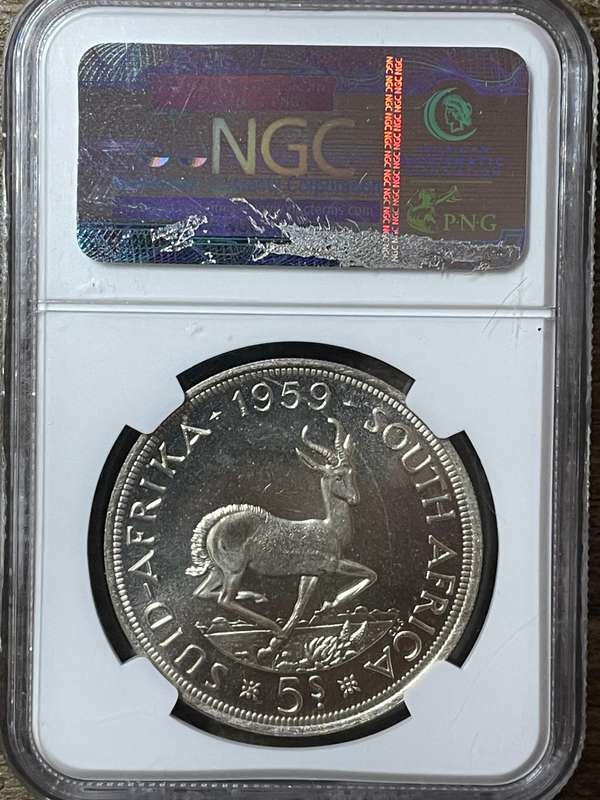 1959 * 5 Shilling *  PL65  * scarcer to find * great investment