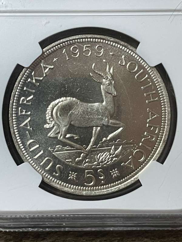 1959 * 5 Shilling *  PL65  * scarcer to find * great investment