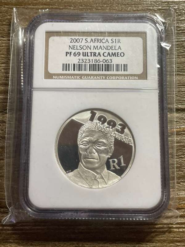 2007 Mandela silver R1 PF69