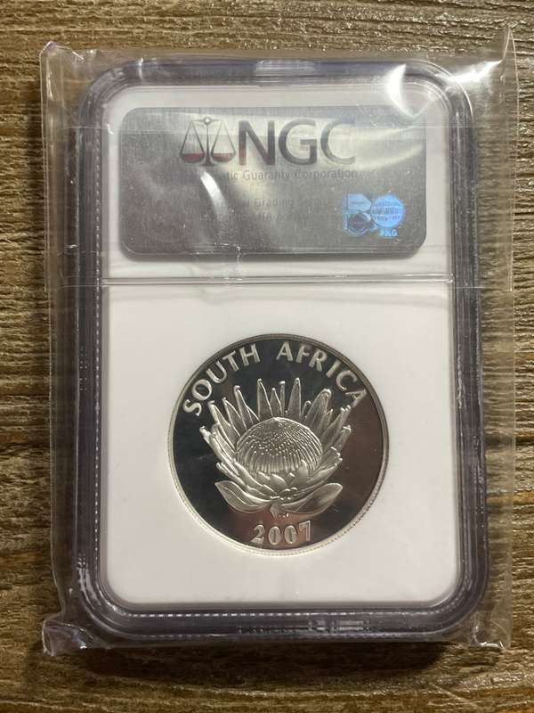 2007 Mandela silver R1 PF69