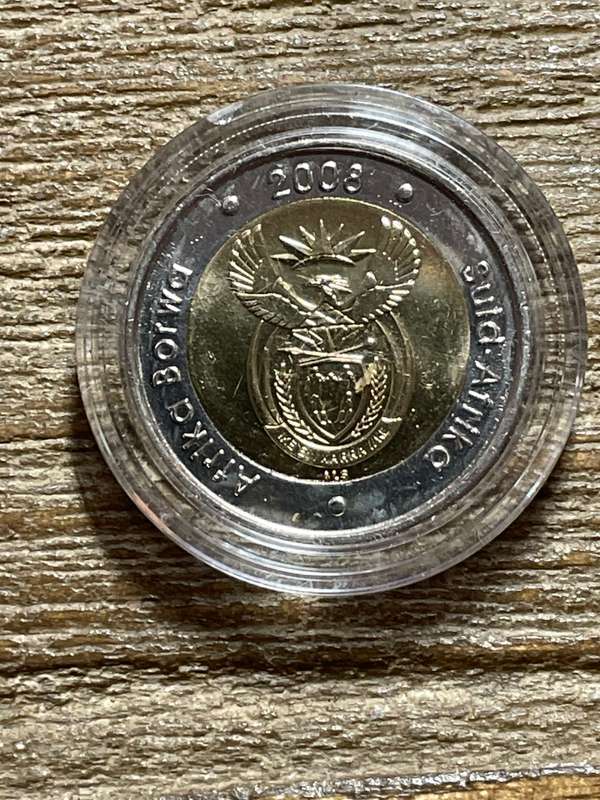 Mandela 2008 90th Birthday uncirculated coin - encapsulated