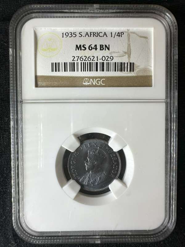 1935***1/4P***MS64BN***Brilliant uncirculated coin