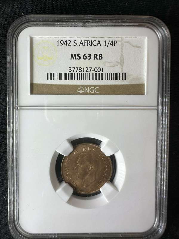 1942***1/4P***MS63RB***still highly collectable