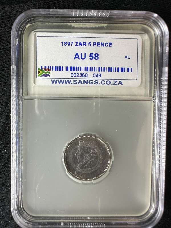 1897***6P***AU58***so close to uncirculated