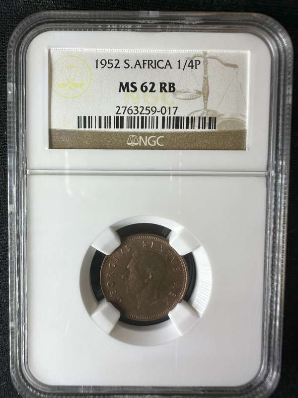 1952***1/4P***MS62RB***Dont miss out