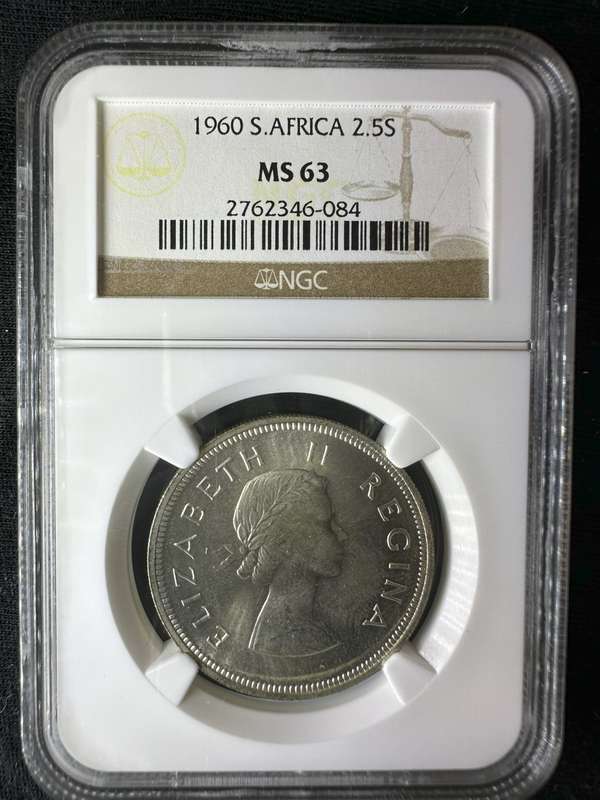 1960***2.5S***MS63***scarce mintage