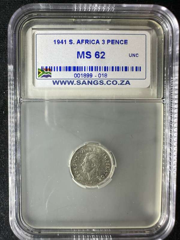 1941***3 pence***MS62***where are all the graded coins?
