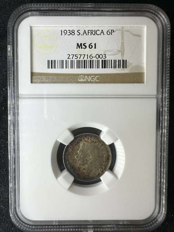 1938***6 pence***MS61***where are all the graded coins?