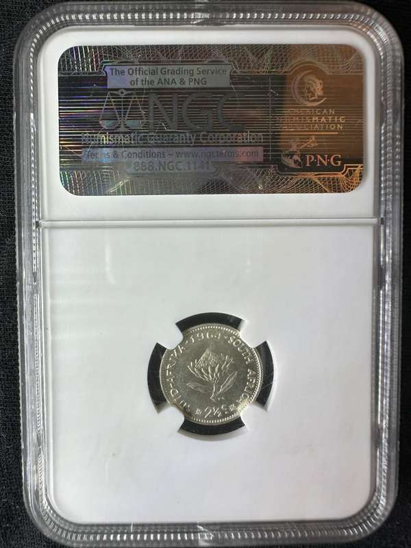 1964***2.5C***MS66 bakewell***pedigree coin history