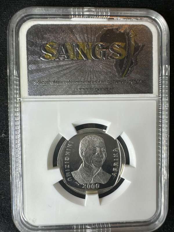 2000***Mandela Smiley***PF63 frosted***buy your coins graded