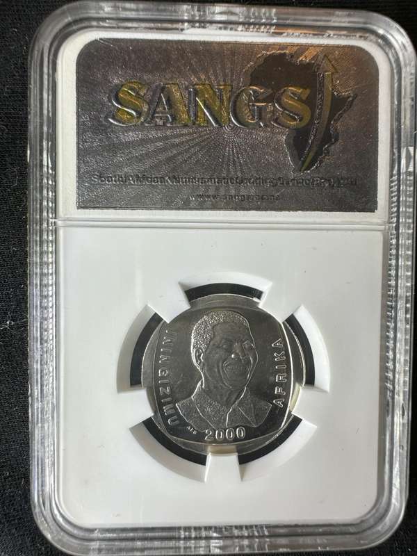 2000***Mandela Smiley***PF63 frosted***buy your coins graded