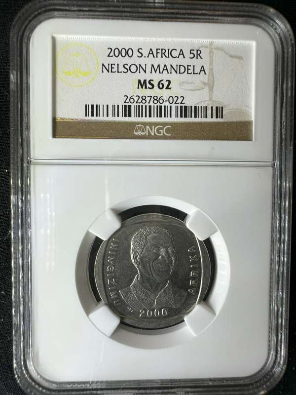 2000***Mandela Smiley***MS62***buy your coins graded