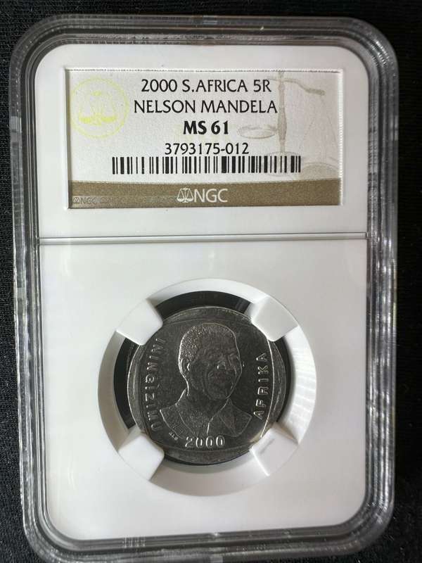 2000***Mandela Smiley***MS61***buy your coins graded