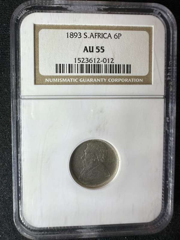 1893***6P***AU55***Highly collectable
