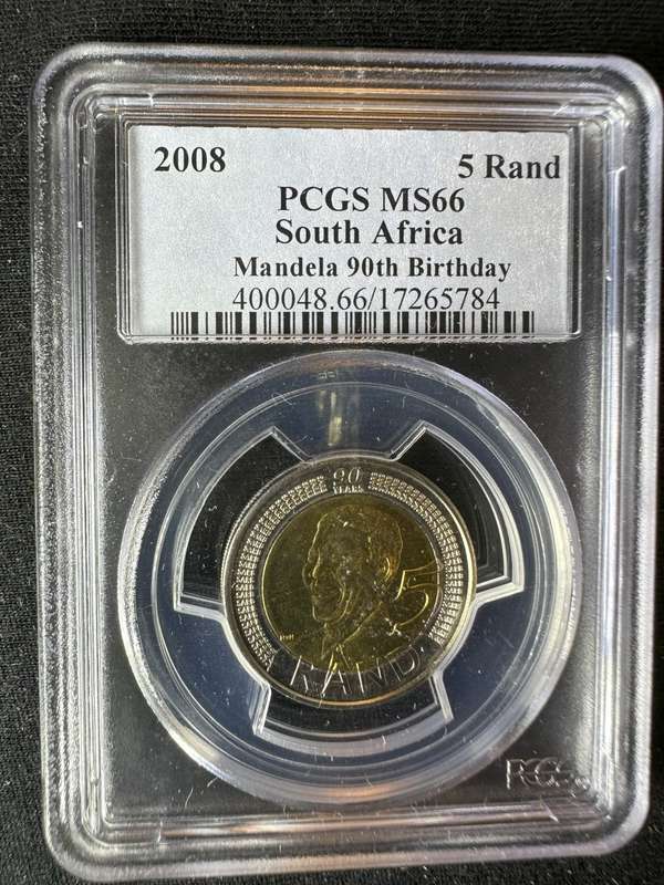 2008***Mandela Birthday***MS66***buy your coins graded