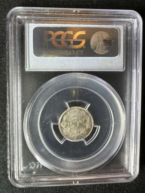 1897***3D***MS63+***amazing coin high grade