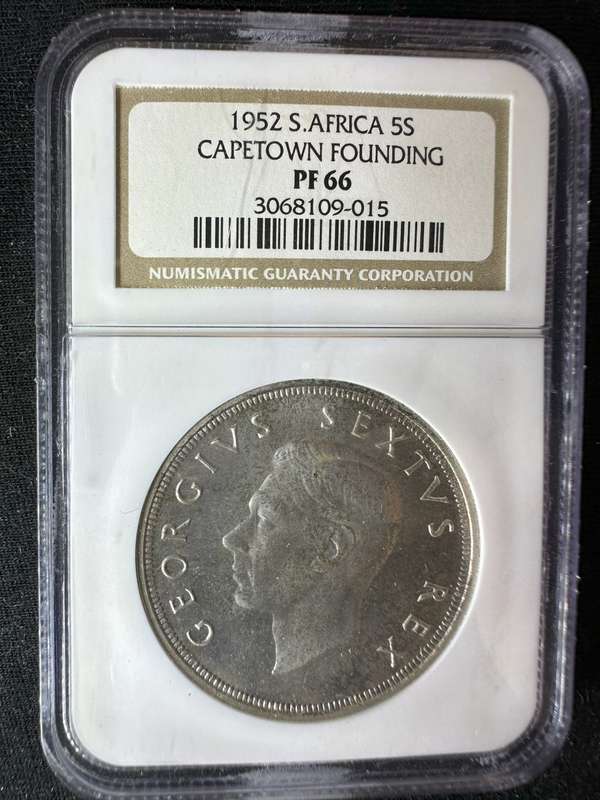 1952***5S capetown founding***PF66***buy your coins graded