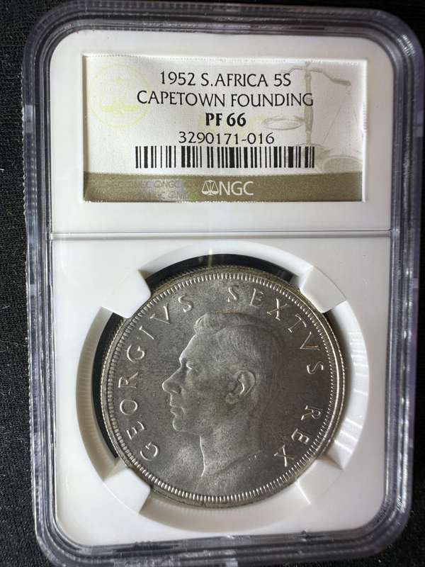 1952***5S capetown founding***PF66***buy your coins graded