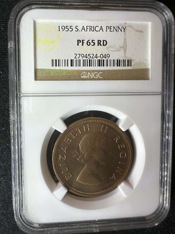 1955***Penny***PF65RD***buy your coins graded