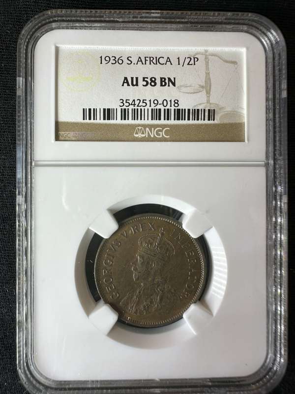 1936***1/2P***AU58BN***Cheapest AU58