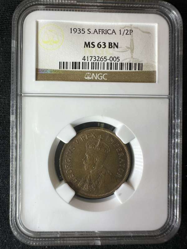 1935***1/2P***MS63BN***Almost unobtainable