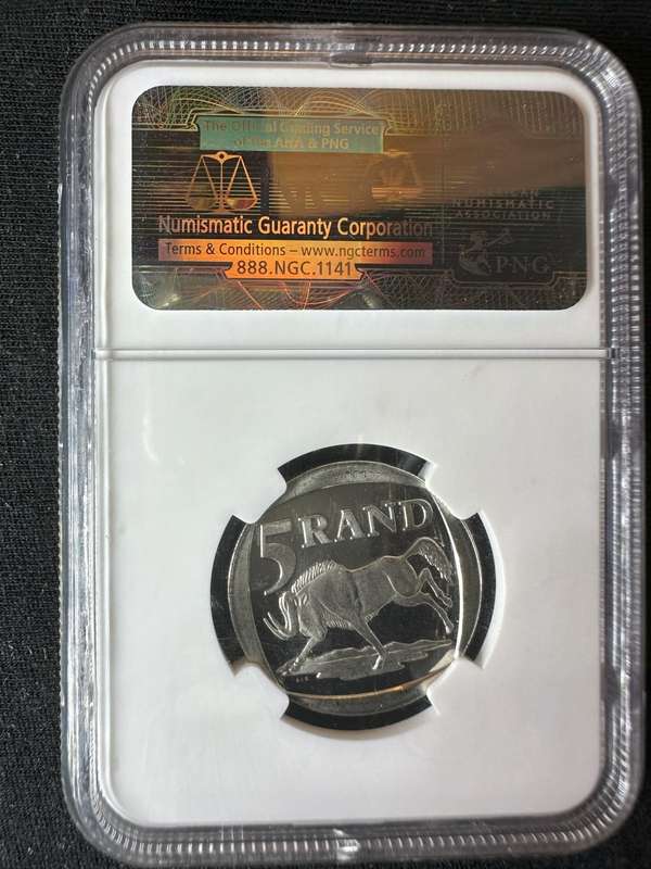 2000 Mandela Smiley Kleynhans PF65 Ultra Cameo Graded Coin