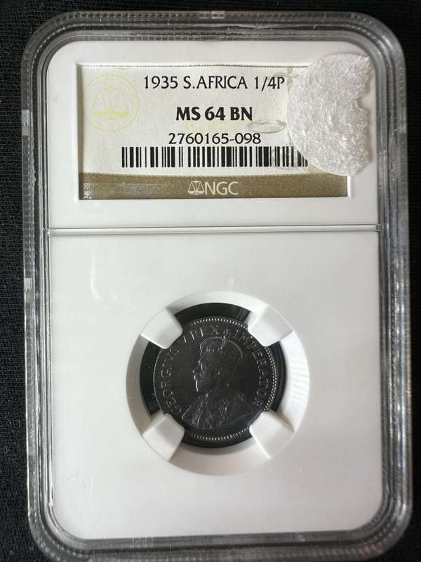 1935***1/4P***MS64BN***Brilliant uncirculated coin