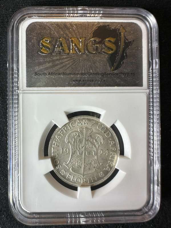 1924***2 Shilling***XF45***buy your coins graded