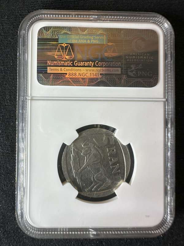 2000***Mandela Smiley Mint Error***AU58 ***Rotated dies