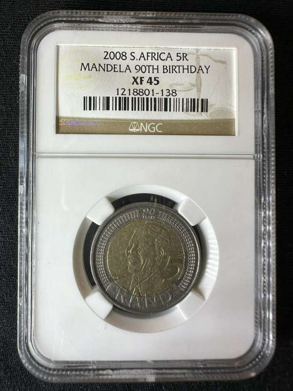 2008***Mandela Birthday***XF45***buy your coins graded