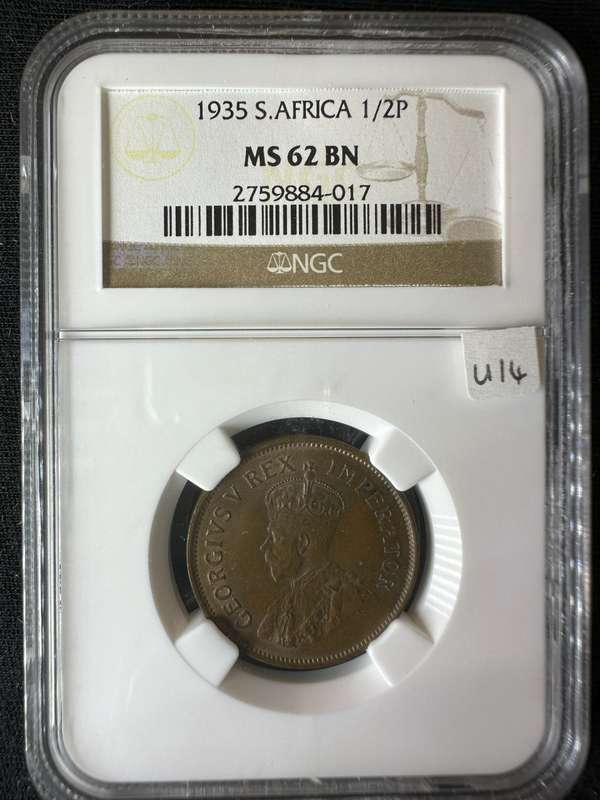 1935***1/2P***MS62BN***Scarce