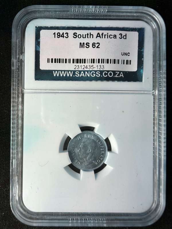 1943 P MS62 SANGS Graded Silver Coin