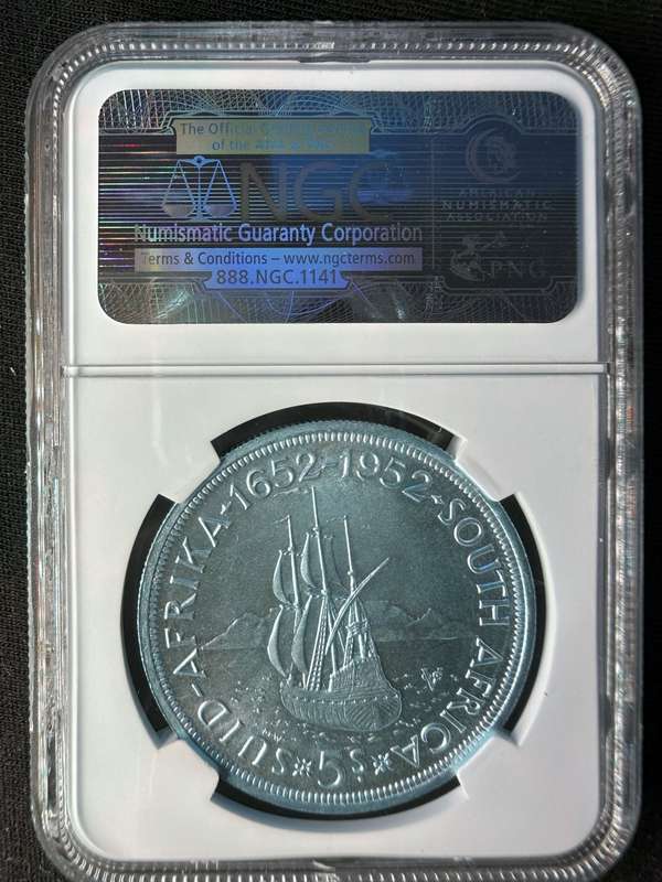 1952***5S capetown founding***PL66  ***NGC graded absolutely stunning coin, highly collectable