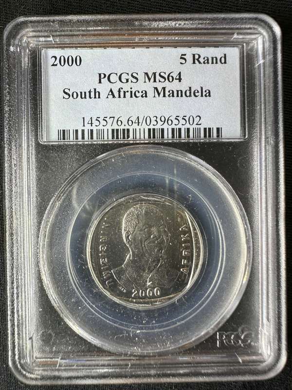 2000***R5 Smiling Mandela***MS64***PCGS graded.