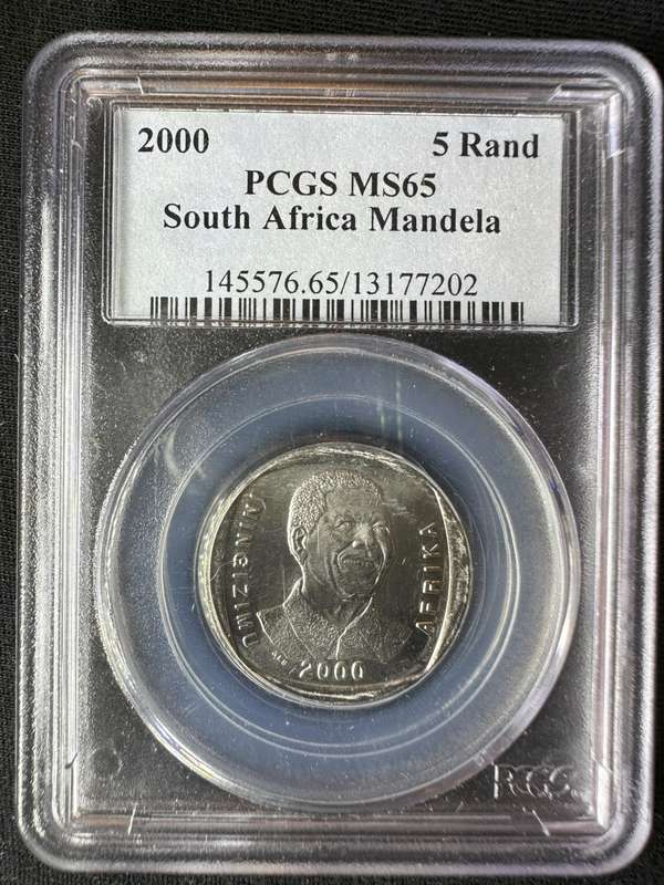 2000***R5 Smiling Mandela***MS65***PCGS graded.