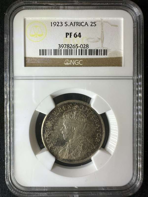 1923***2 Shilling***PF64***