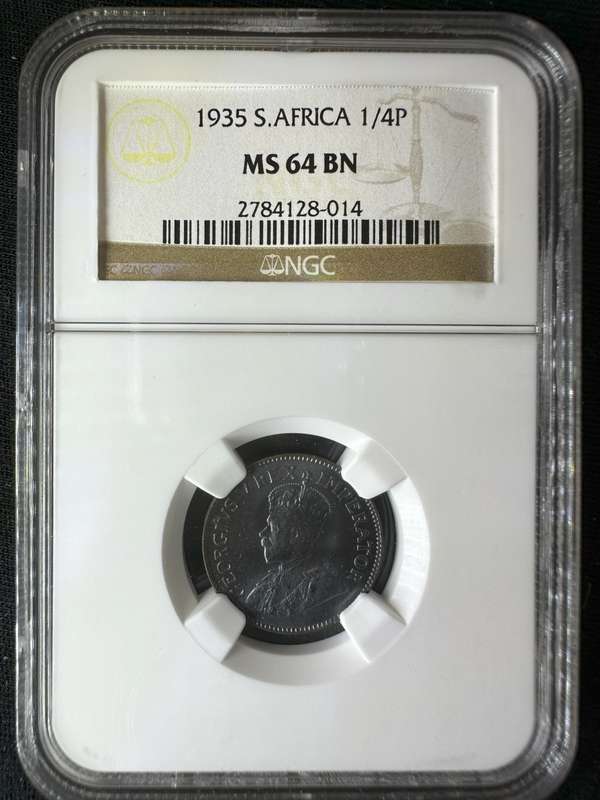 1935***1/4P***MS64BN***