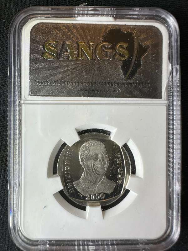 2000***R5 Smiling Mandela***PF62 frosted***SANGS graded