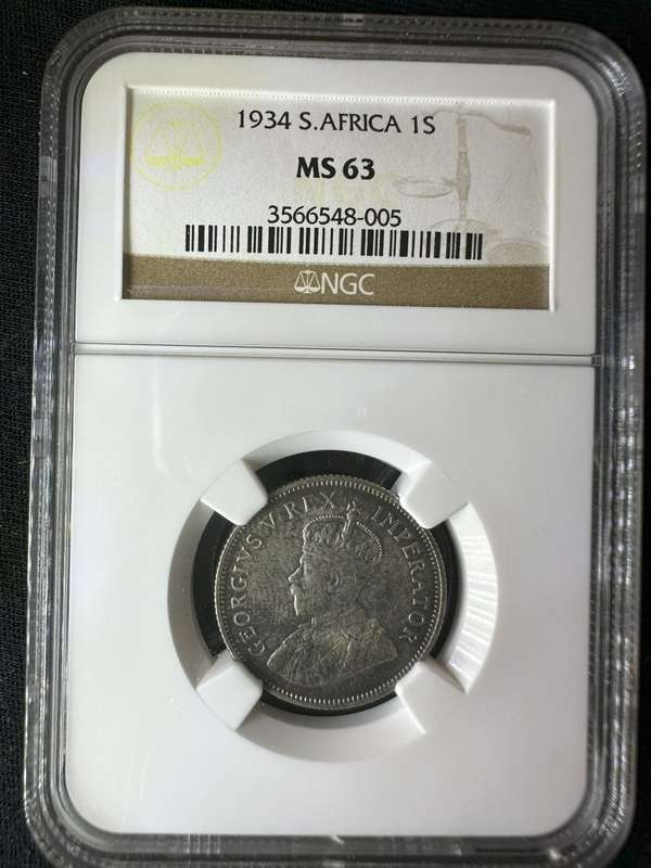 1934***Shilling***MS63***Belongs in a top collection
