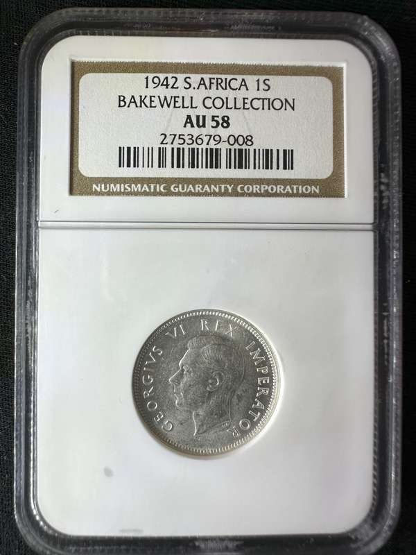 1942***Shilling***AU58***Bakewell collection