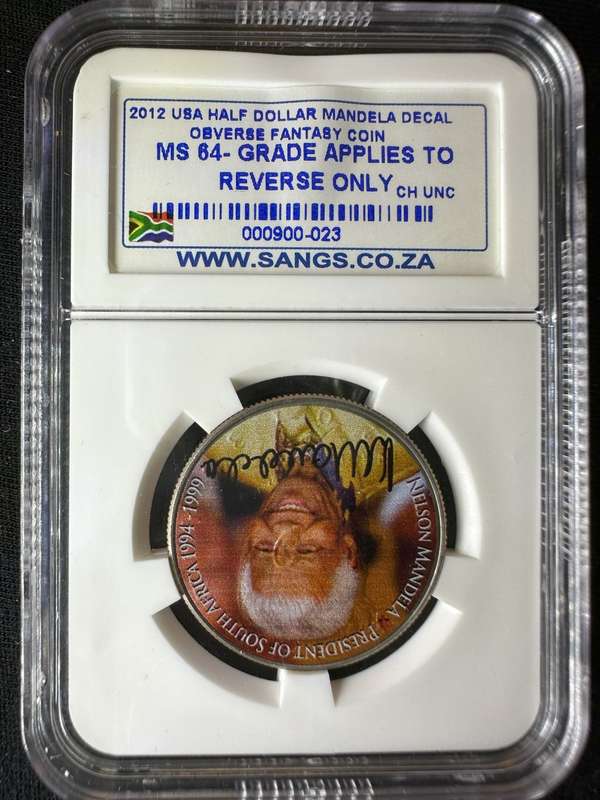 2012***1/2 Dollar MANDELA fantasy ***MS64***Seldom seen